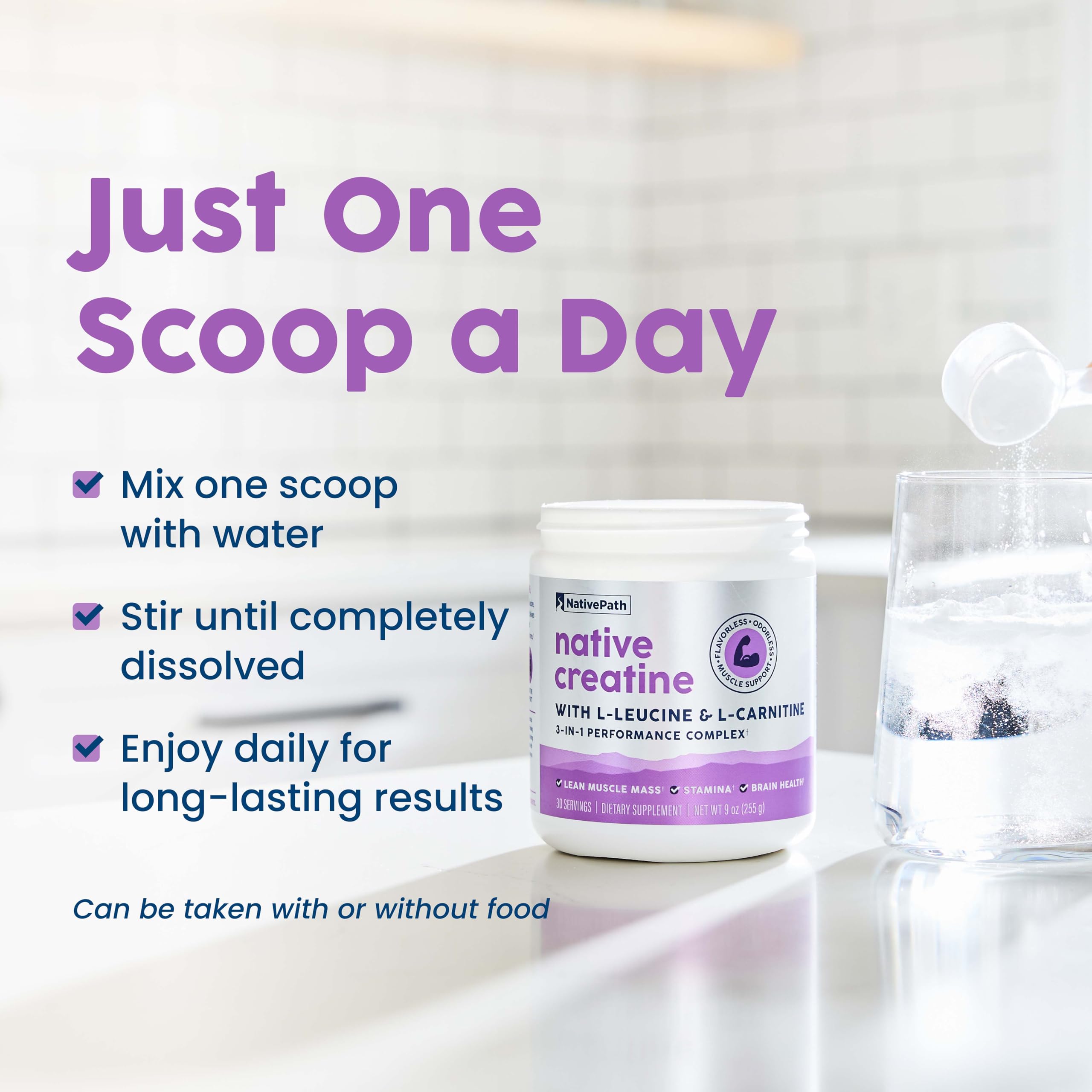 NativePath purity claim icon indicates GMO-free, gluten-free, and dairy-free ingredients