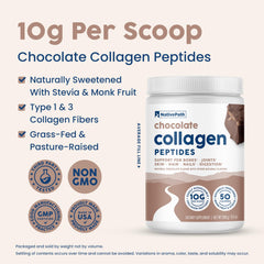 NativePath collagen hot chocolate steaming, cozy treat with rich flavor.