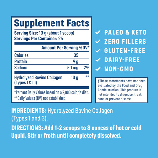 NativePath Collagen Peptides powder scoop highlights simple daily dosing.