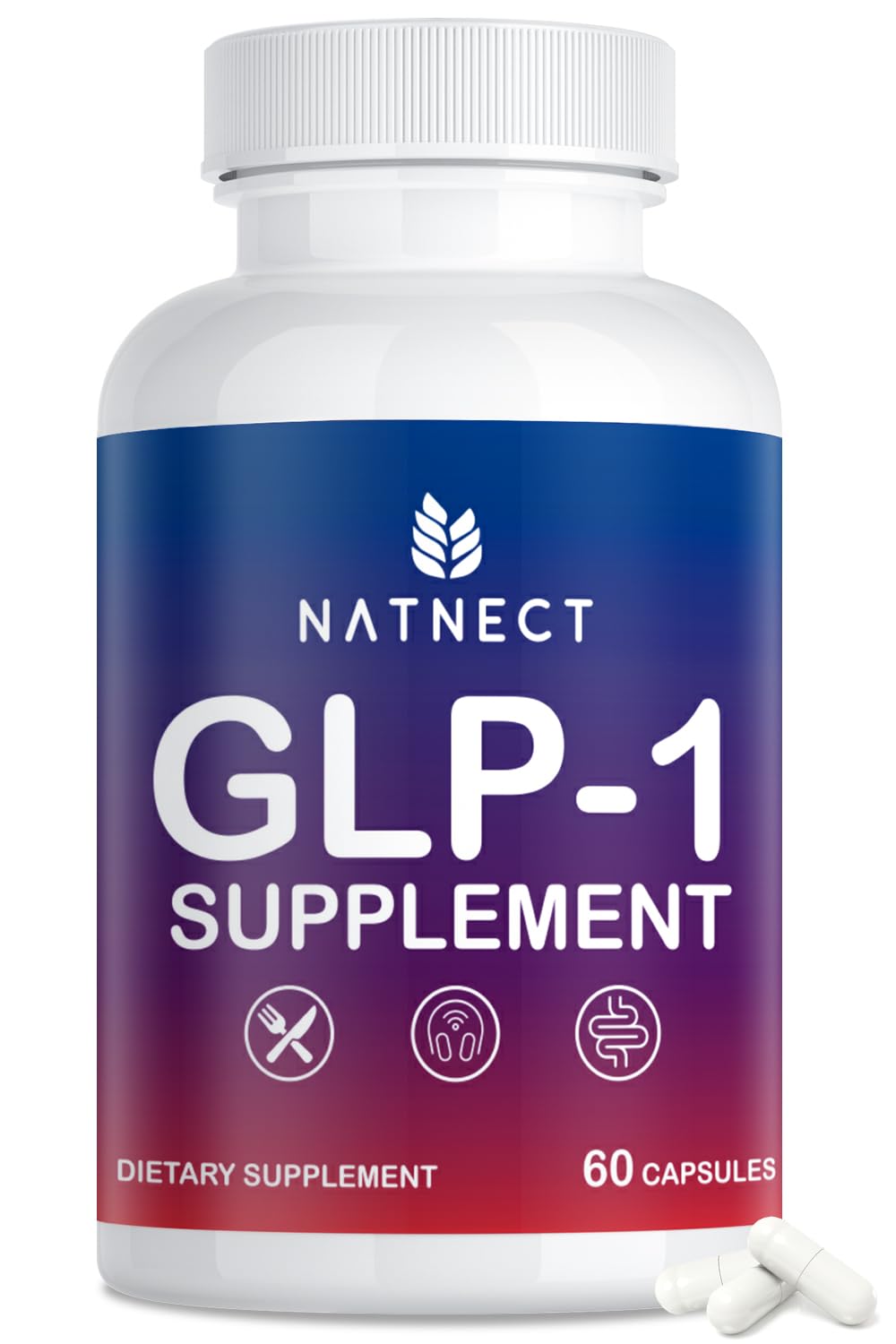 Natnect GLP-1 Activate bottle front showing branding for metabolic support