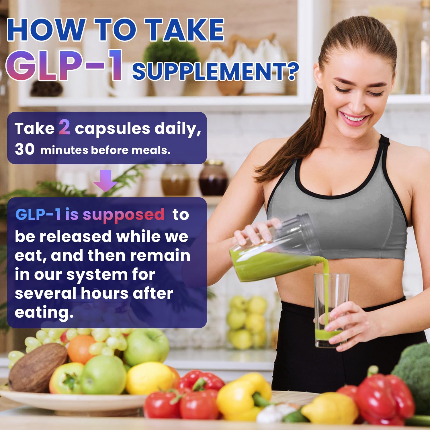 Natnect GLP-1 Activate dose capsules on a table suggest a 30-day regimen