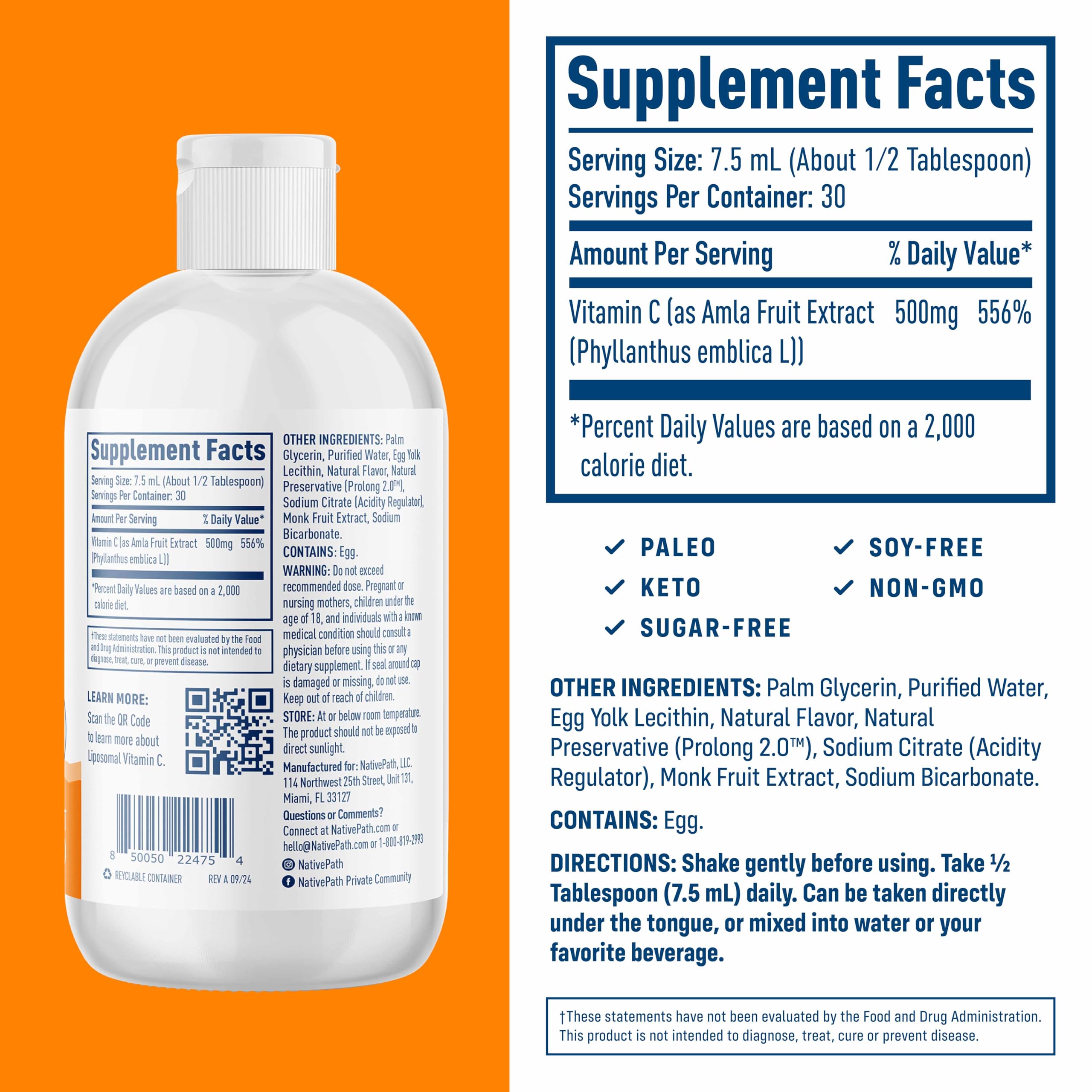 NativePath amla extract highlights natural antioxidants.