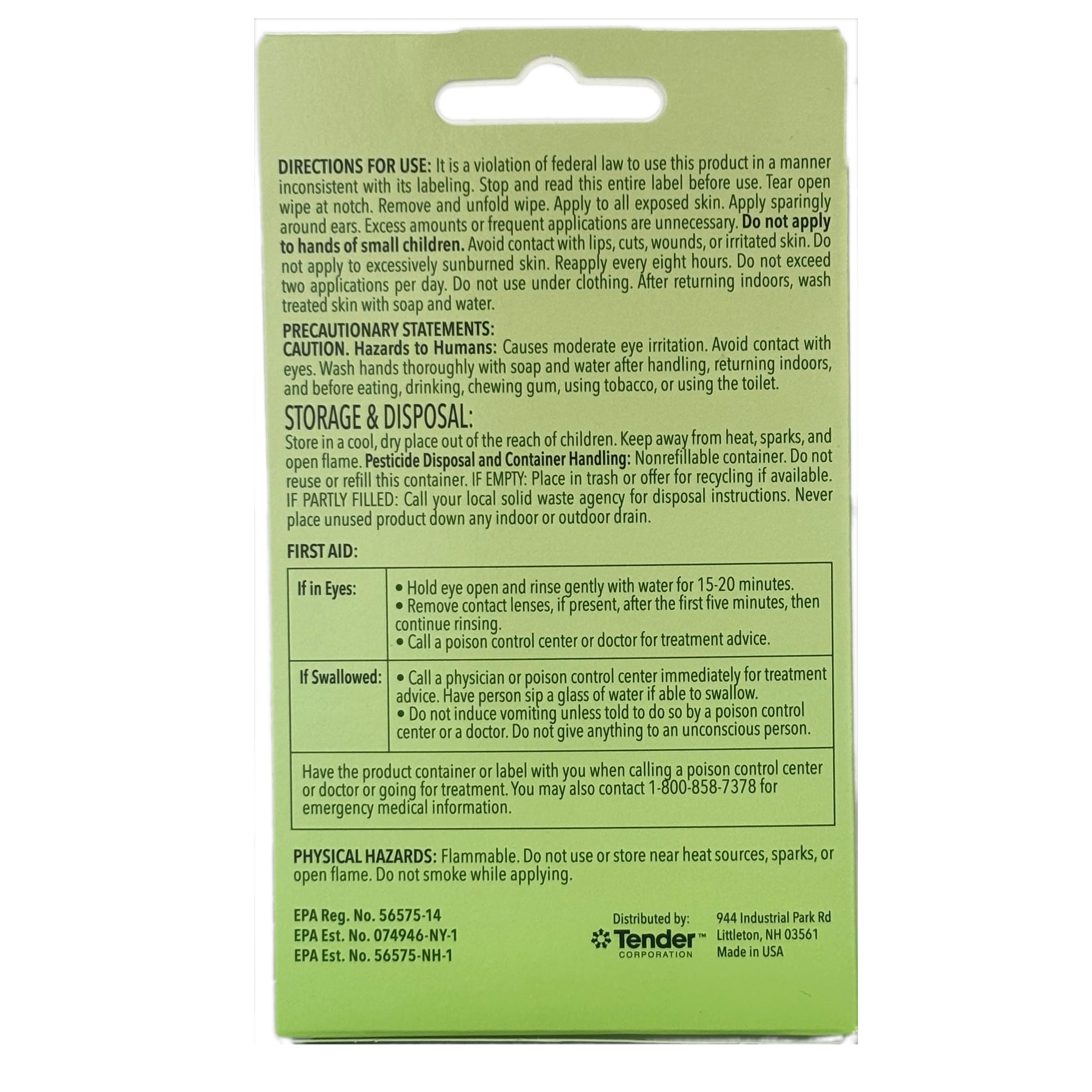 Natrapel wipes feel non-greasy and quick to dry.
