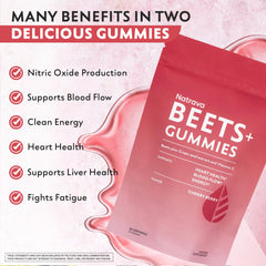 Natrava Beets+ Gummies glossy gummies showcase low sugar option for mindful snacking