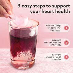 Natrava Beets+ scoop in bowl highlights versatile recipe integration.