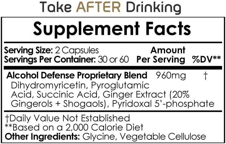 Natrium Health Alcohol Defense label on bottle showing transparent formulation.