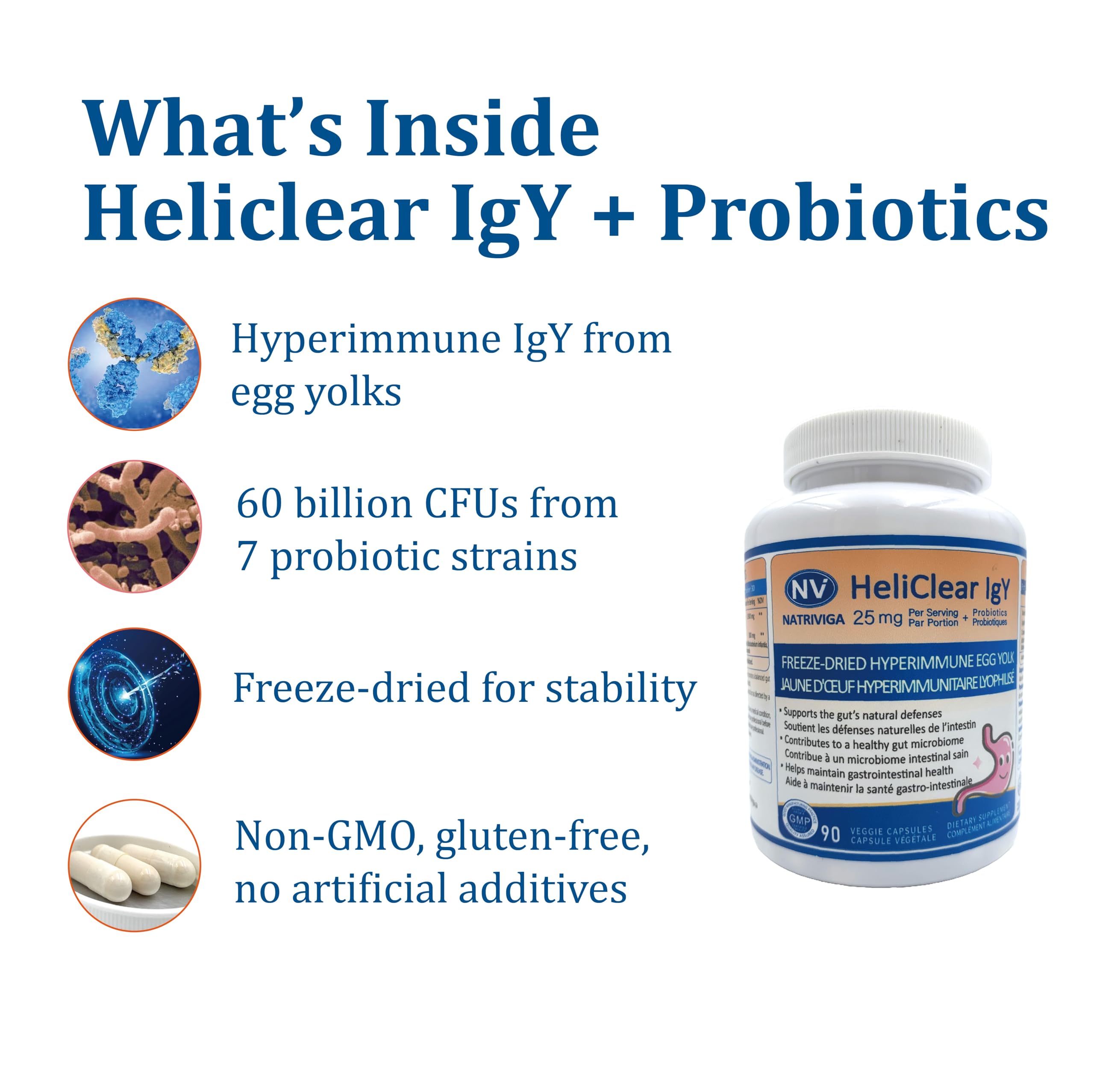 NATRIVIGA Heliclear capsules closeup highlighting easy-to-swallow daily capsules