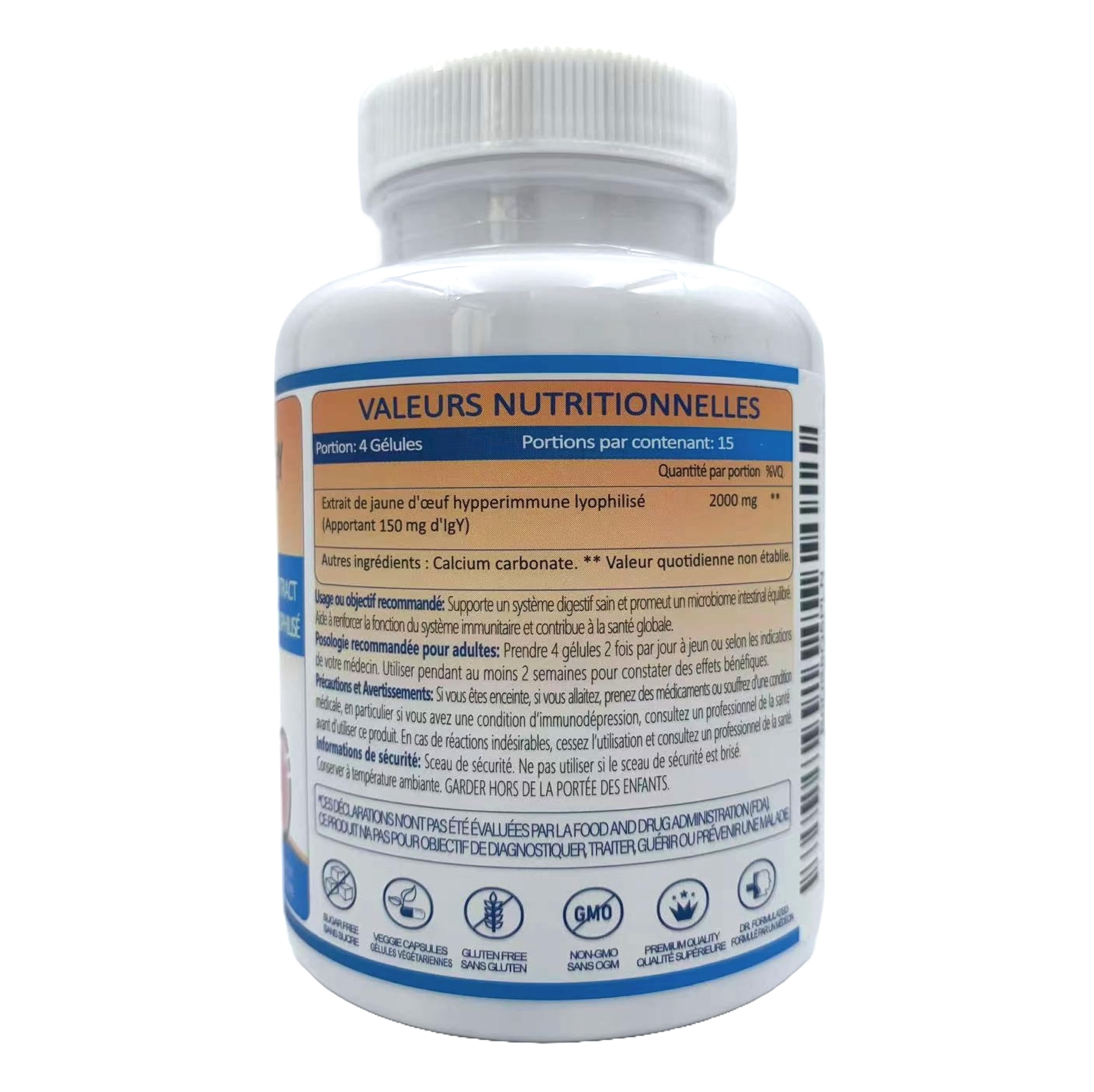 NATRIVIGA Heliclear IgY capsules illustrating gastric barrier support concept.