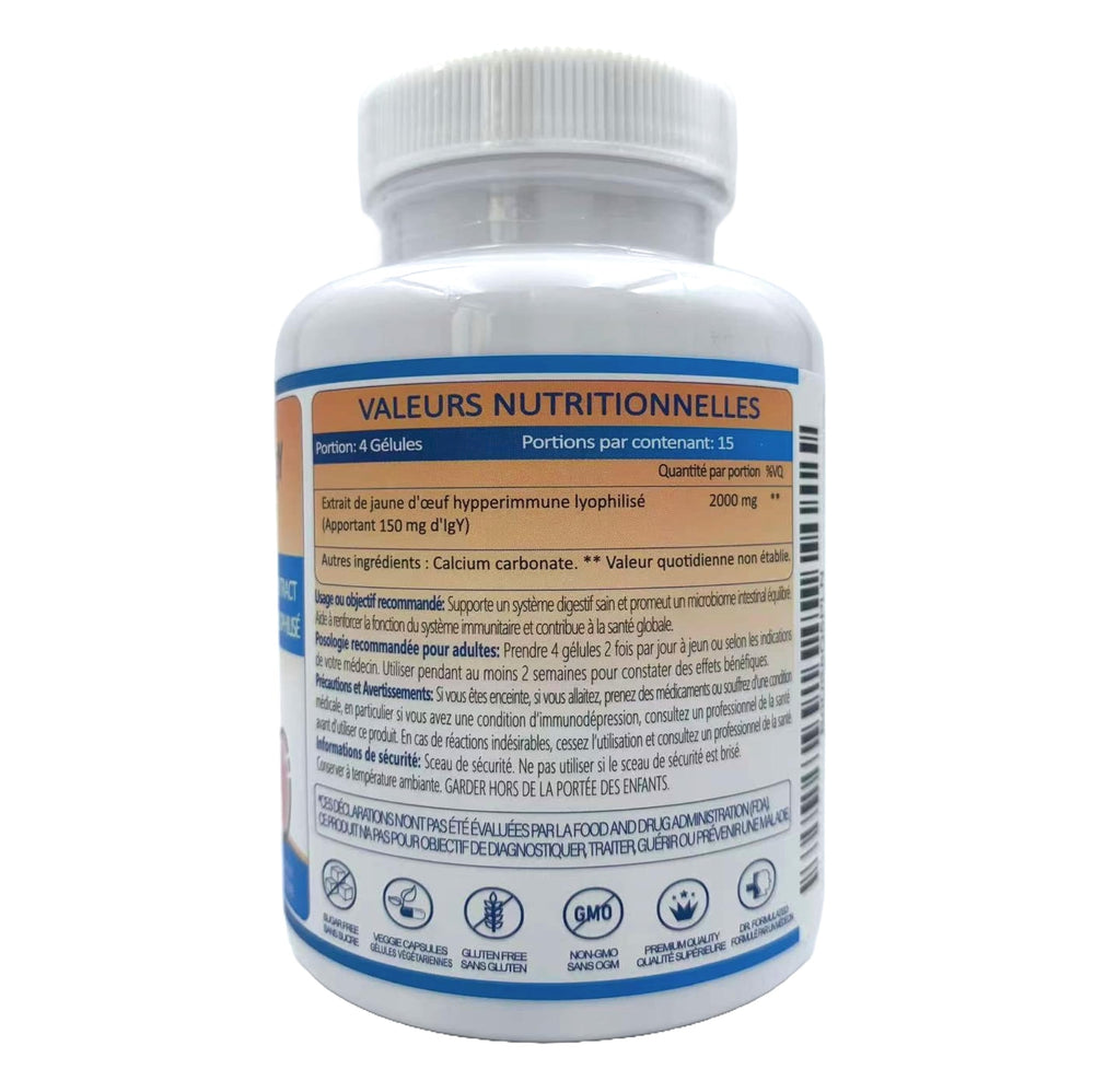 NATRIVIGA Heliclear IgY capsules illustrating gastric barrier support concept.