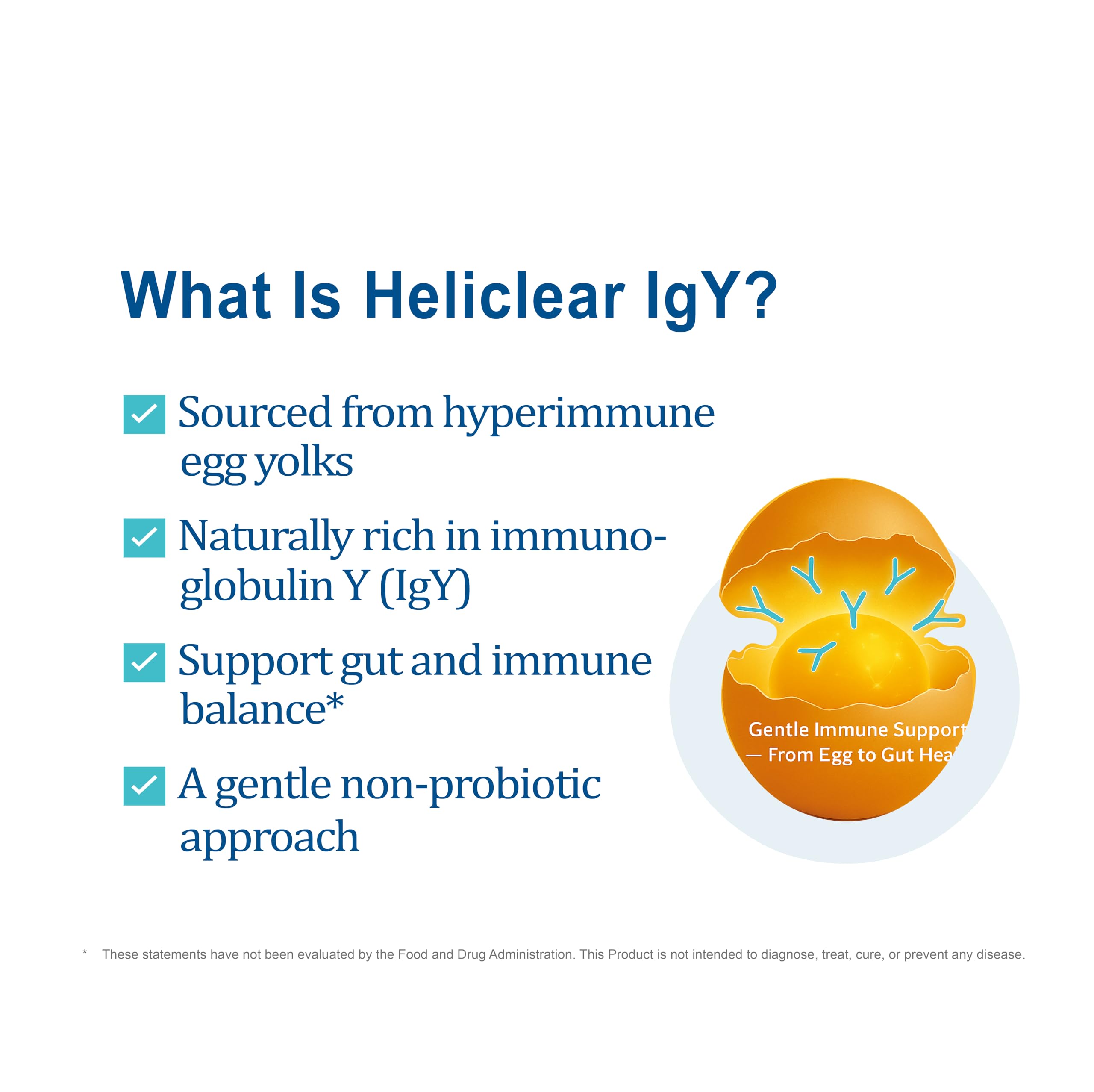NATRIVIGA Heliclear IgY capsules highlighting immune support potential.