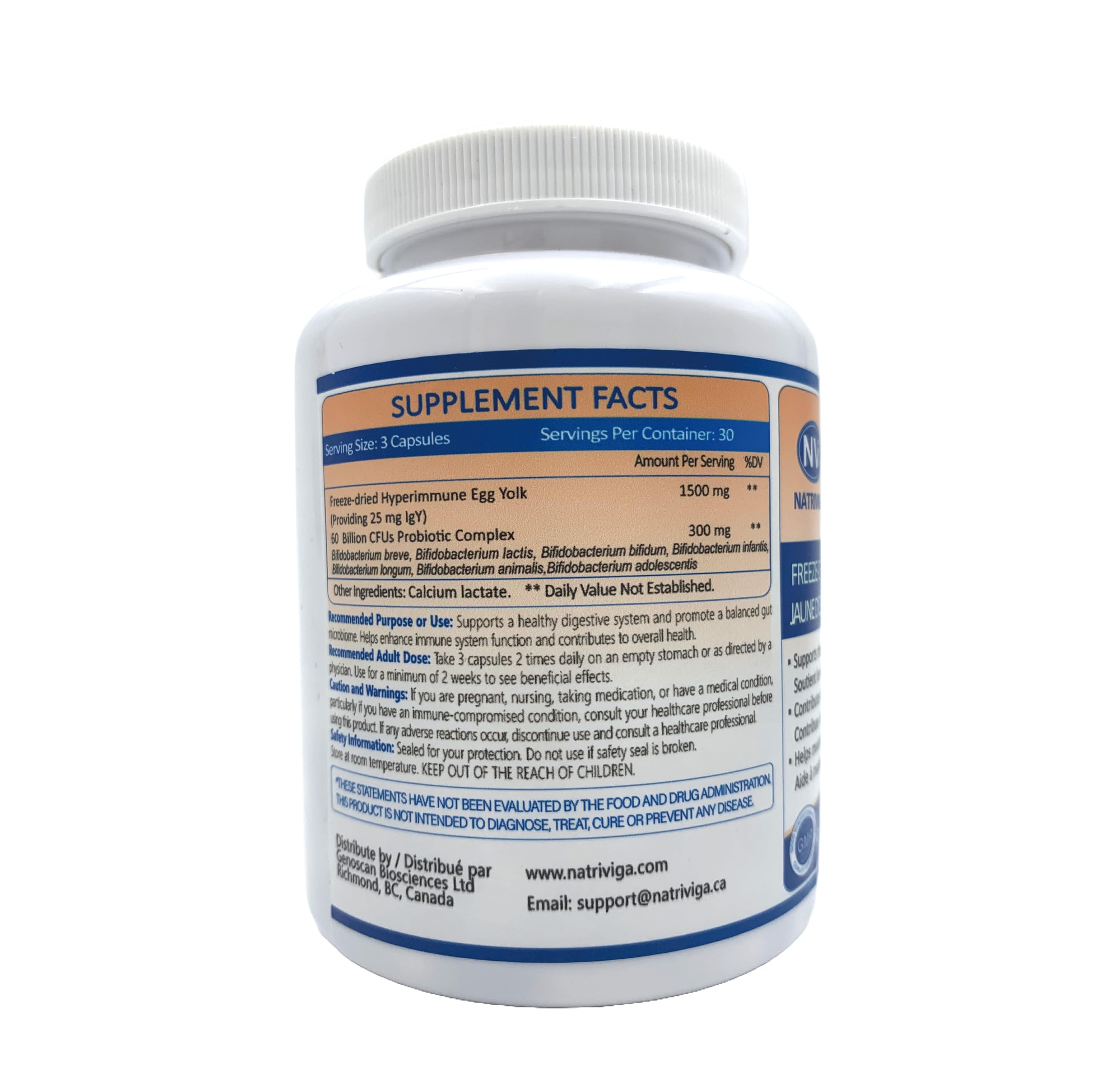 NATRIVIGA Heliclear label highlights clean formulation with no artificial additives