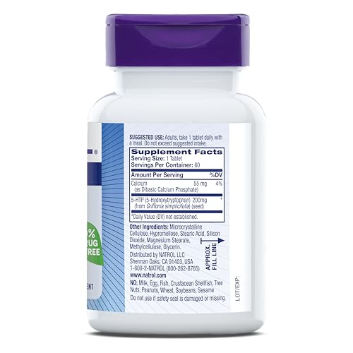 Natrol 5-HTP product in lifestyle scene suggesting daily well-being