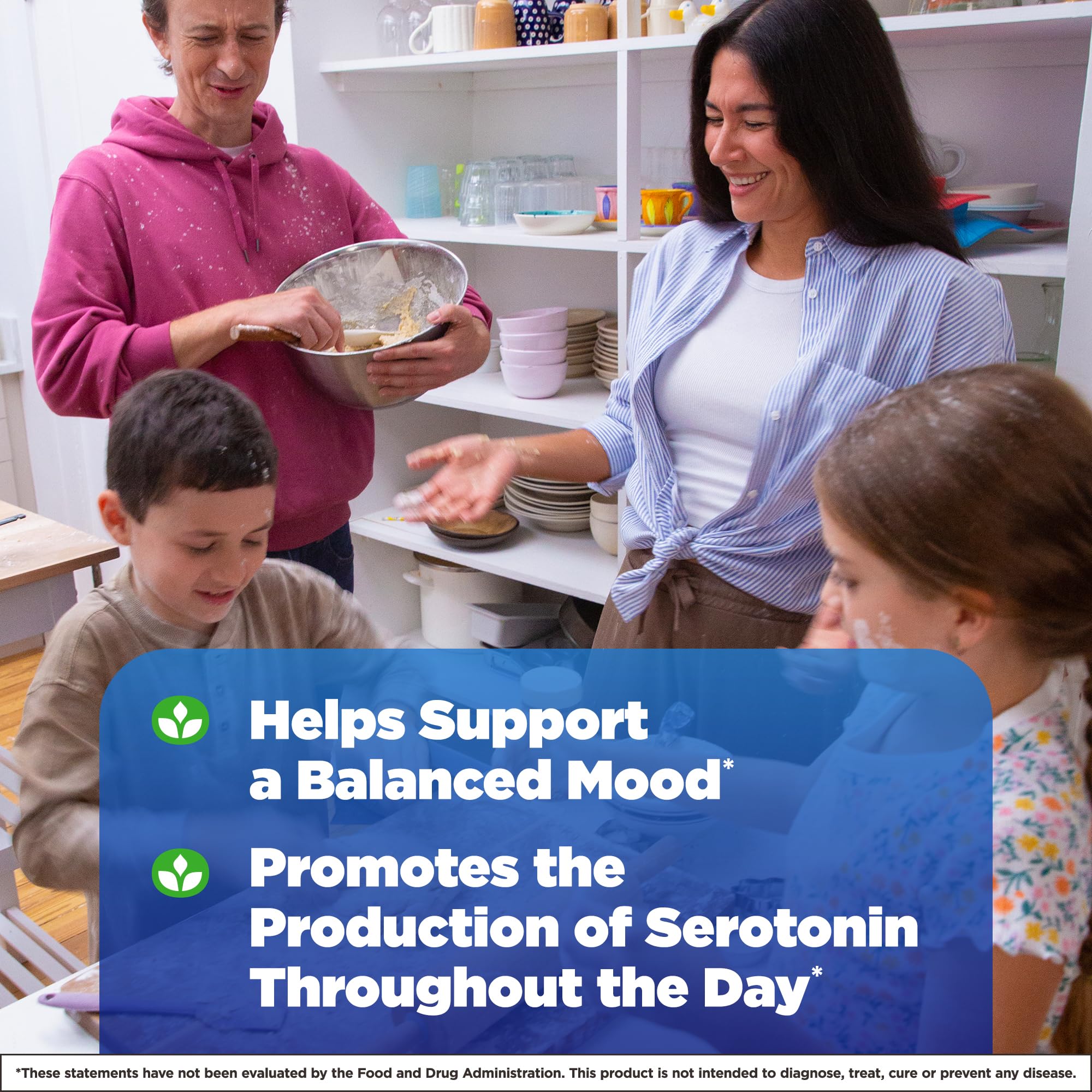 Natrol 5-HTP tablets inside bottle ready for on-the-go mood support