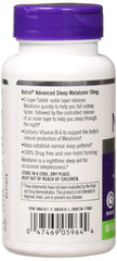 Natrol bottle side label showing 2-layer release for sleep support