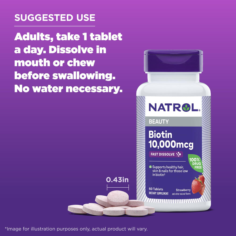 No water needed with fast-dissolve format for quick daily use.