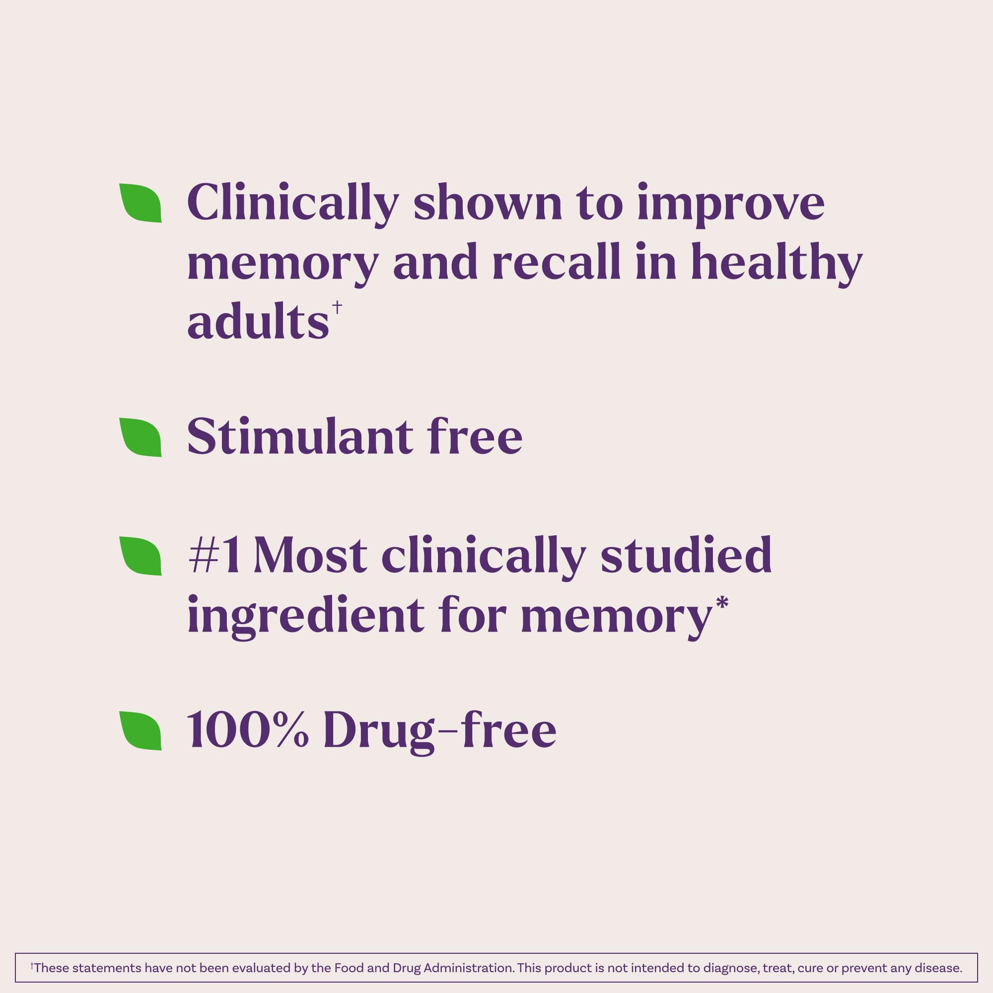 Clinical study chart on Cognium memory research with Natrol Memory formula.