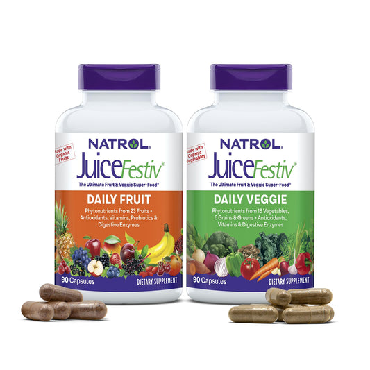 Natrol JuiceFestiv bottle front view for daily nutrition support