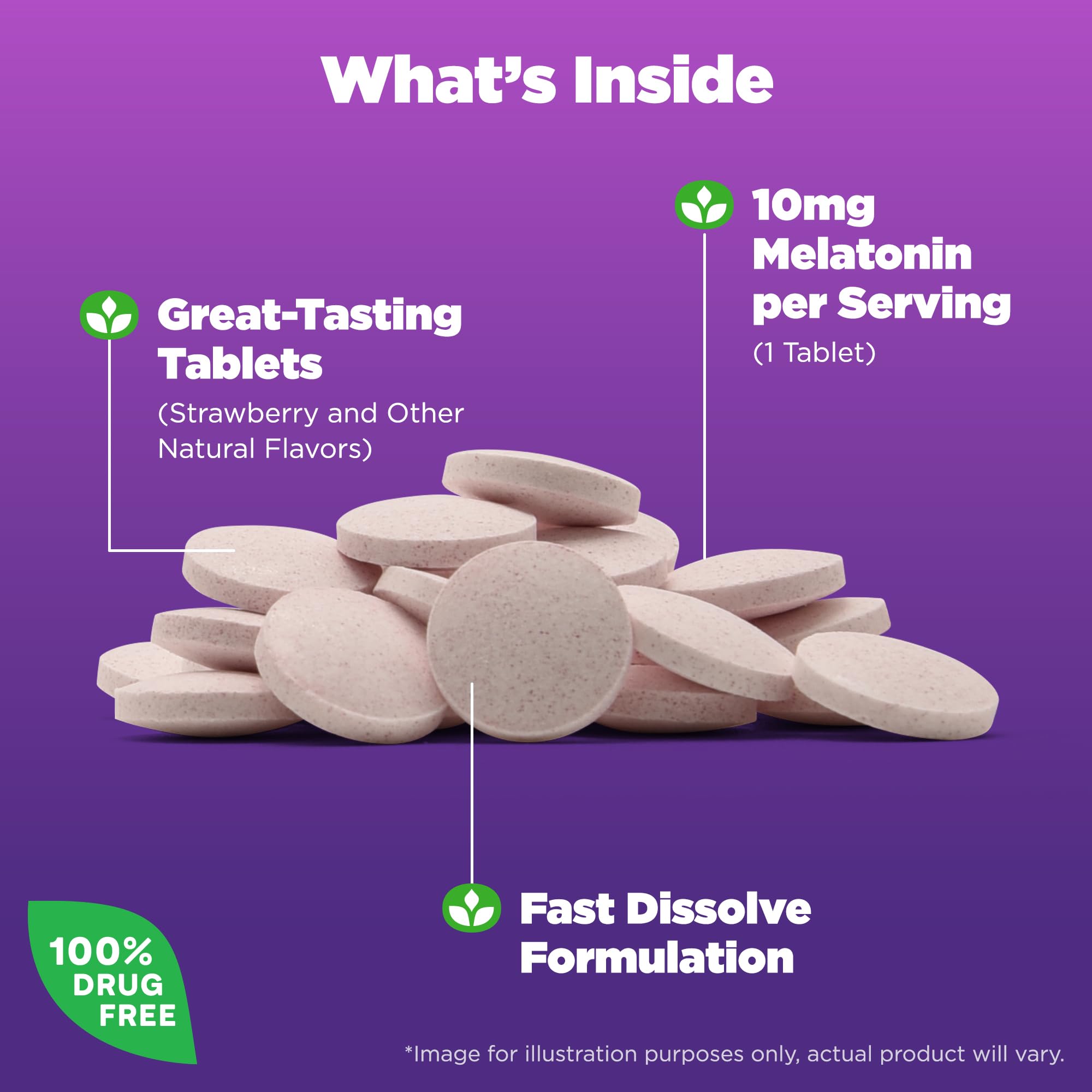 10 mg tablet dissolving in mouth for easy consumption.