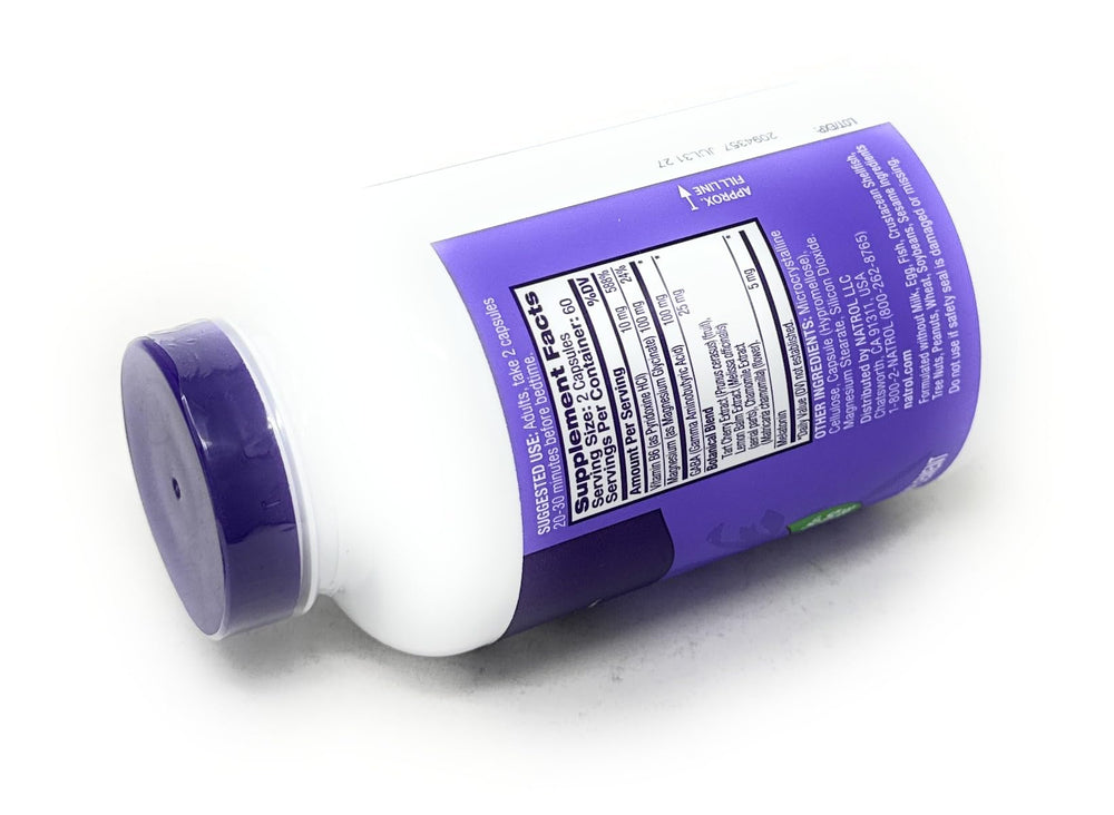 Natrol Sleep & Restore GABA and magnesium glycinate support relaxation