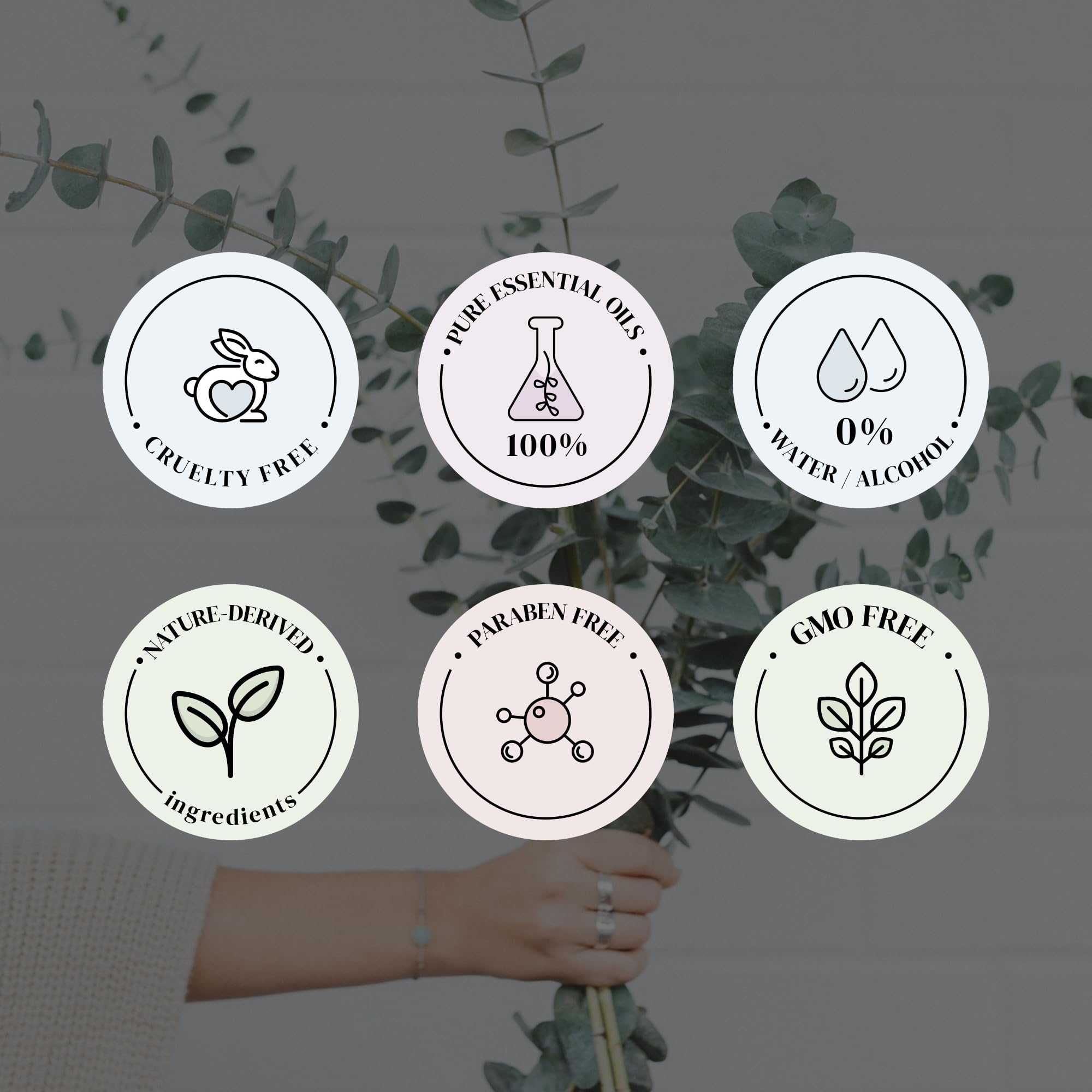 Natscent Diffuser oil arrangement highlights premium fragrance blends.