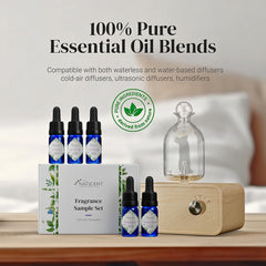 Natscent lavender oil bottle, calming floral notes for bedrooms.