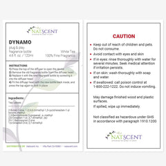 Natscent White Tea diffuser in a cozy Dynamo diffuser setup.