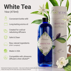 Natscent White Tea diffuser releasing calming aroma for rooms
