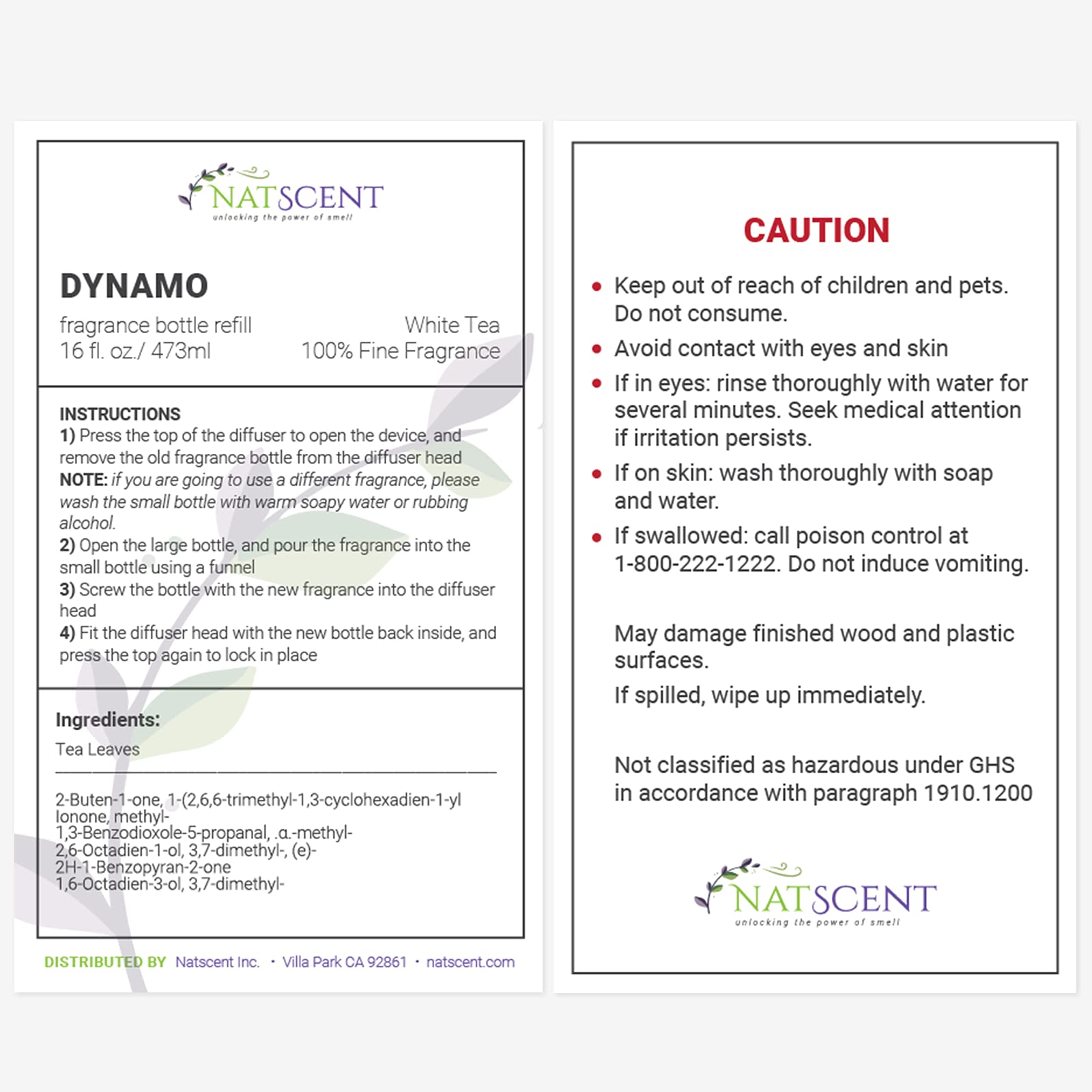 Natscent White Tea IFRA-certified ensures safety and quality