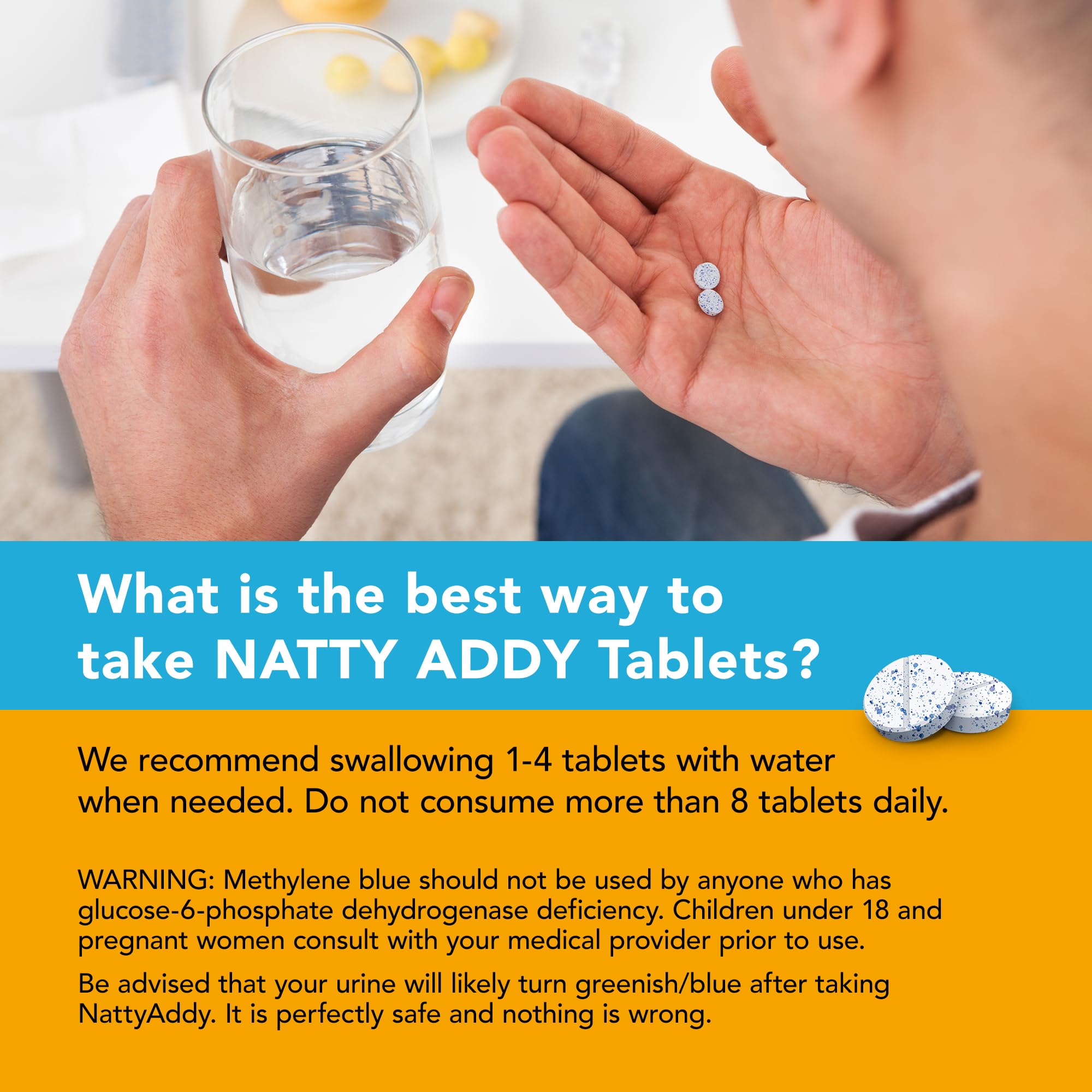 Natty Addy on a desk during daily focus routine suggests practical use.