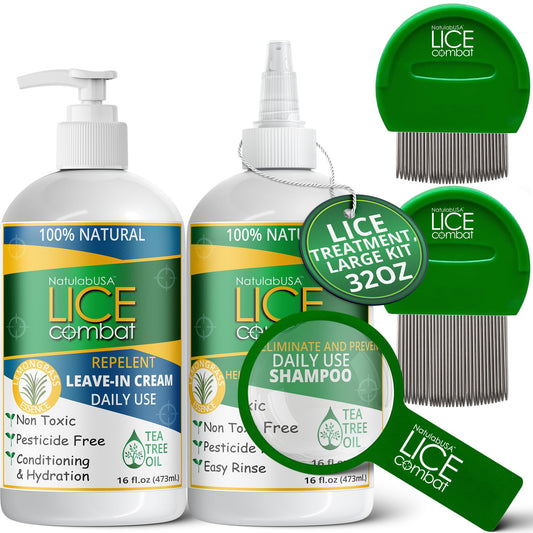 NatulabUSA leave-in cream pump offers easy daily protection against reinfestation.