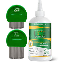 NatulabUSA lice shampoo bottle 16oz for convenient at-home lice treatment, gentle on hair.