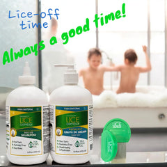 NatulabUSA 4-step process image emphasizes a straightforward lice-free routine.