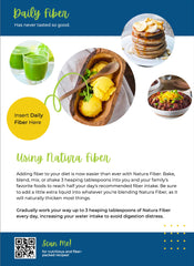 Natura Fiber bottle pour demonstrates easy, mess-free serving in a glass.