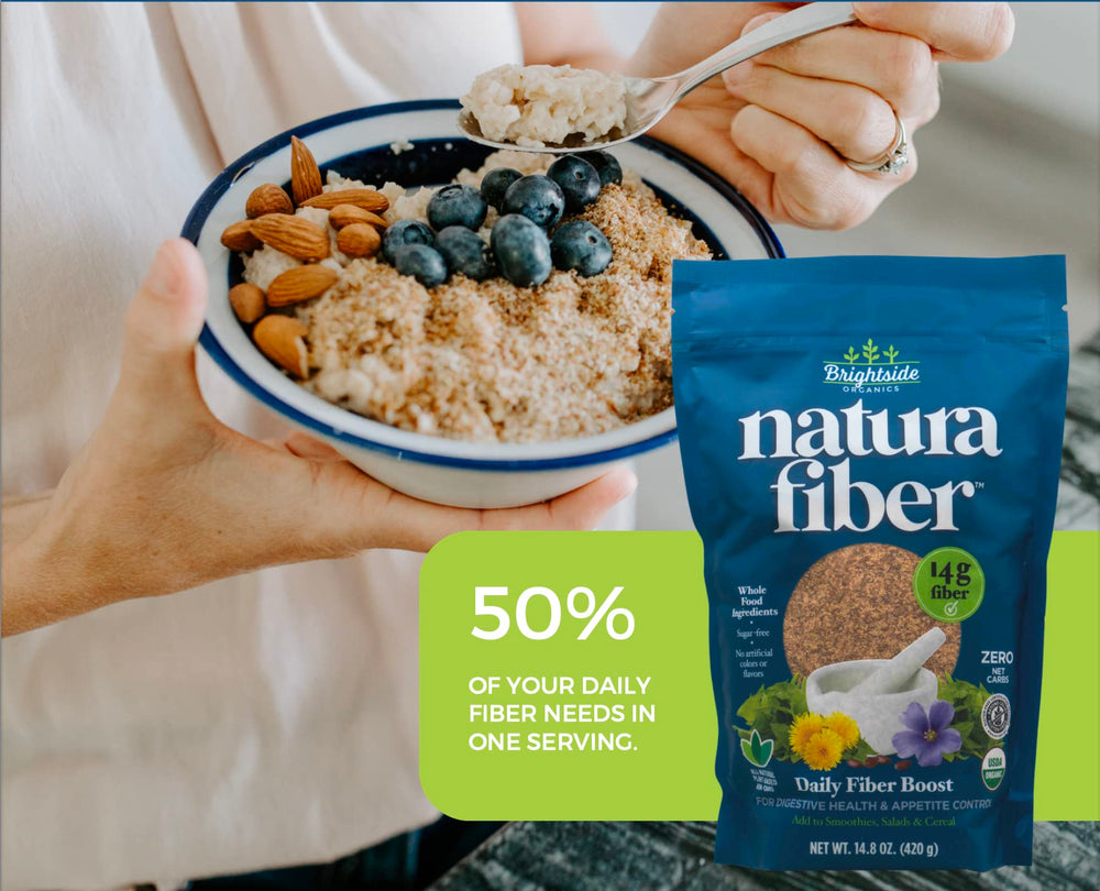 Natura Fiber dandelion root blend for daily wellness routines.