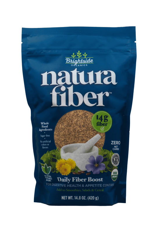 Natura Fiber ground flaxseed powder for a convenient fiber boost in daily routines.