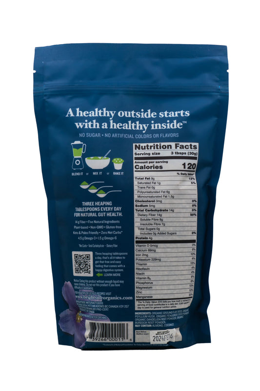 Natura Fiber psyllium husk mix assisting plant-based fiber intake.