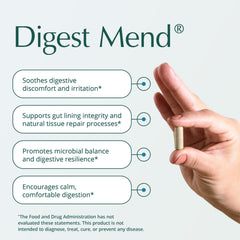 Digest Mend capsules ready for daily gut support