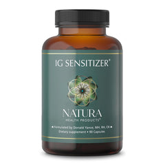 Natura Health Products IG Sensitizer bottle front for balanced energy support