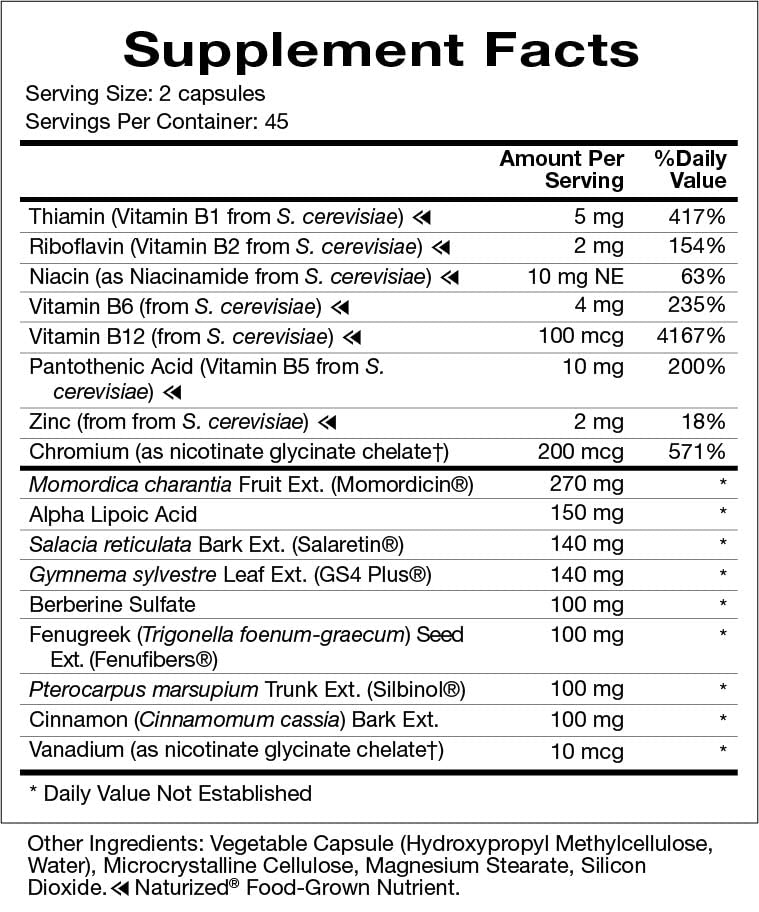 Closeup of IG Sensitizer capsules highlighting berberine complex for metabolic support