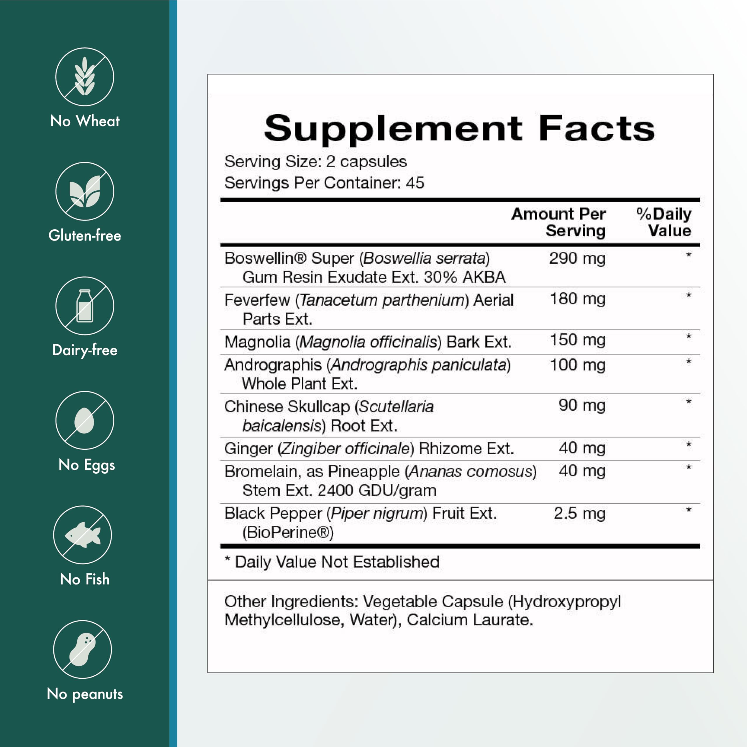 Boswellia serrata component featured in InflamAway formula