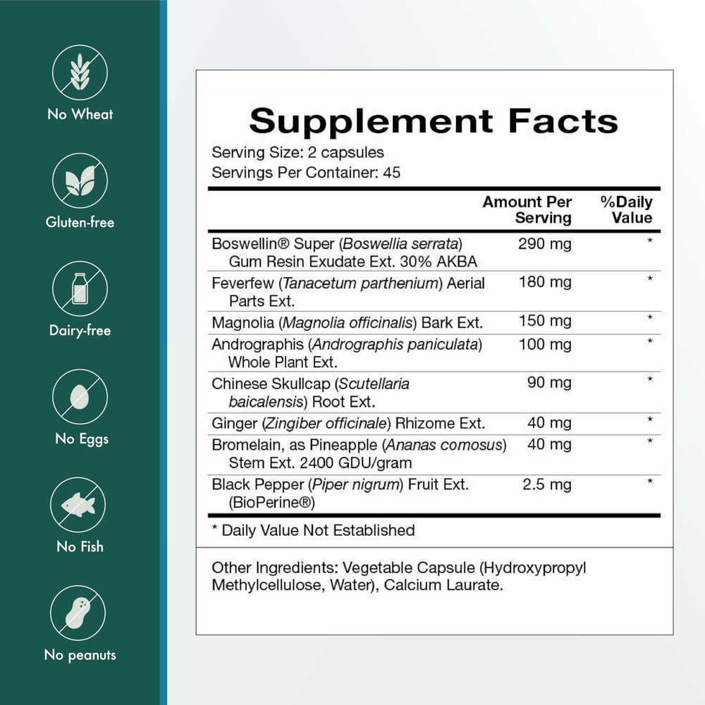 Boswellia serrata component featured in InflamAway formula