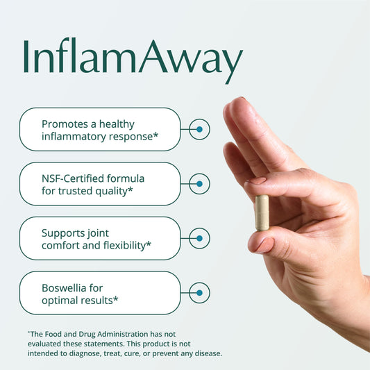Natura Health InflamAway capsules close-up for easy, everyday use