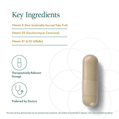 Natura Health Products Vitamin D-A-K supplement bottle label shows bioavailable vitamins for daily use.