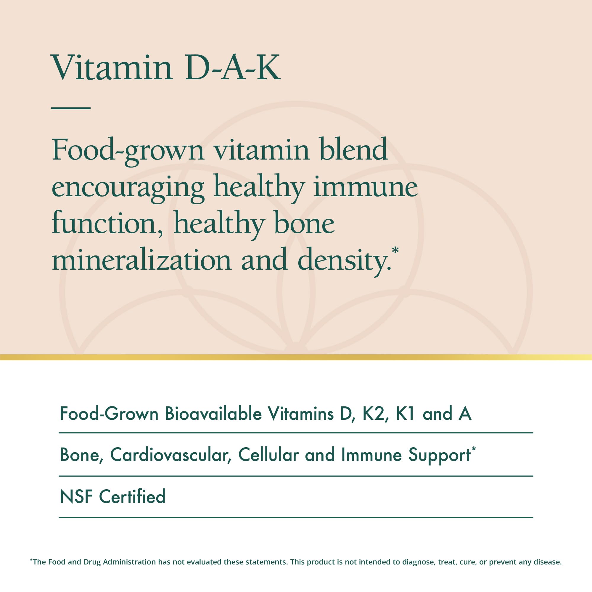Natura Health Products Vitamin D-A-K capsules ready to swallow for daily wellness.