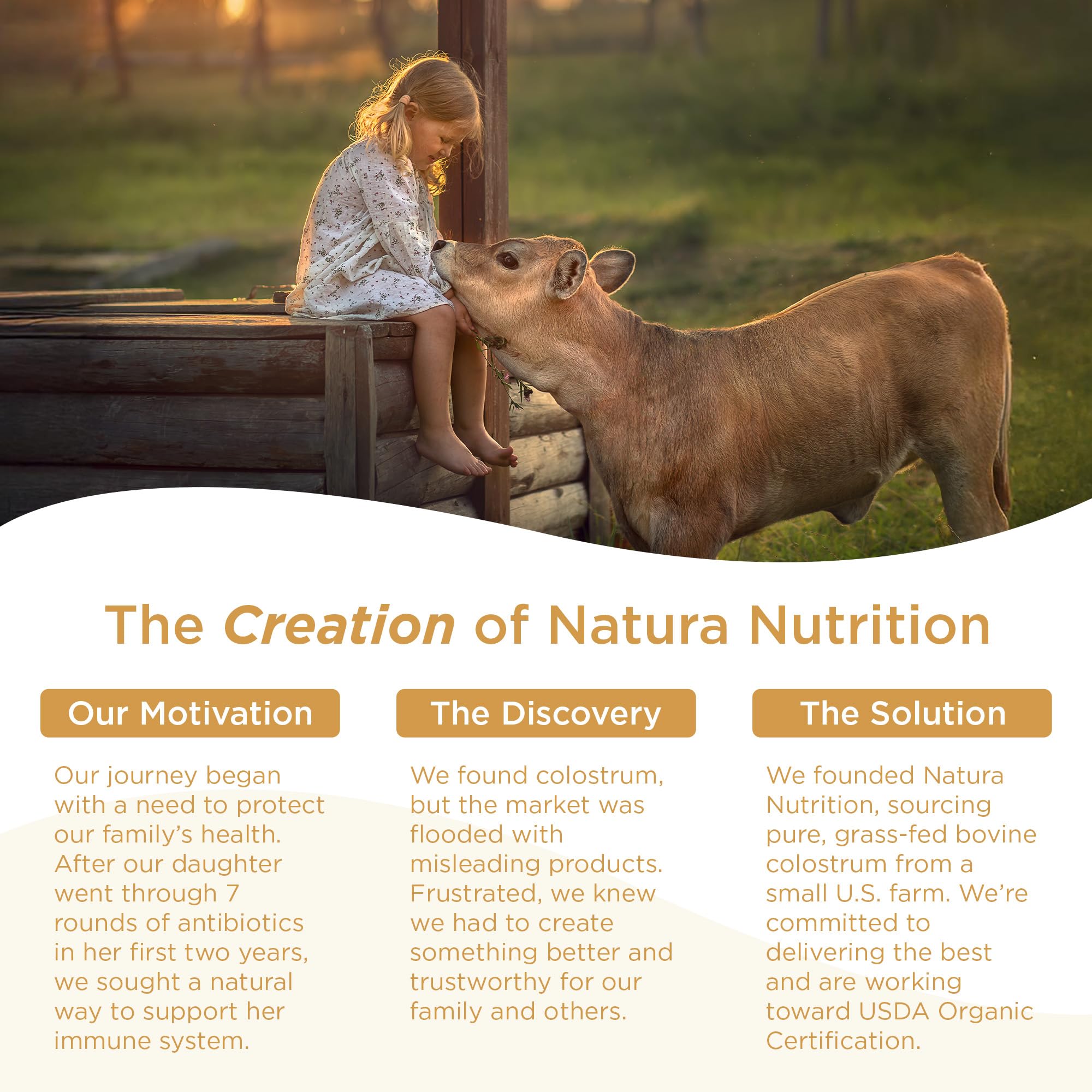 Natura Nutrition lab-tested purity seal on packaging