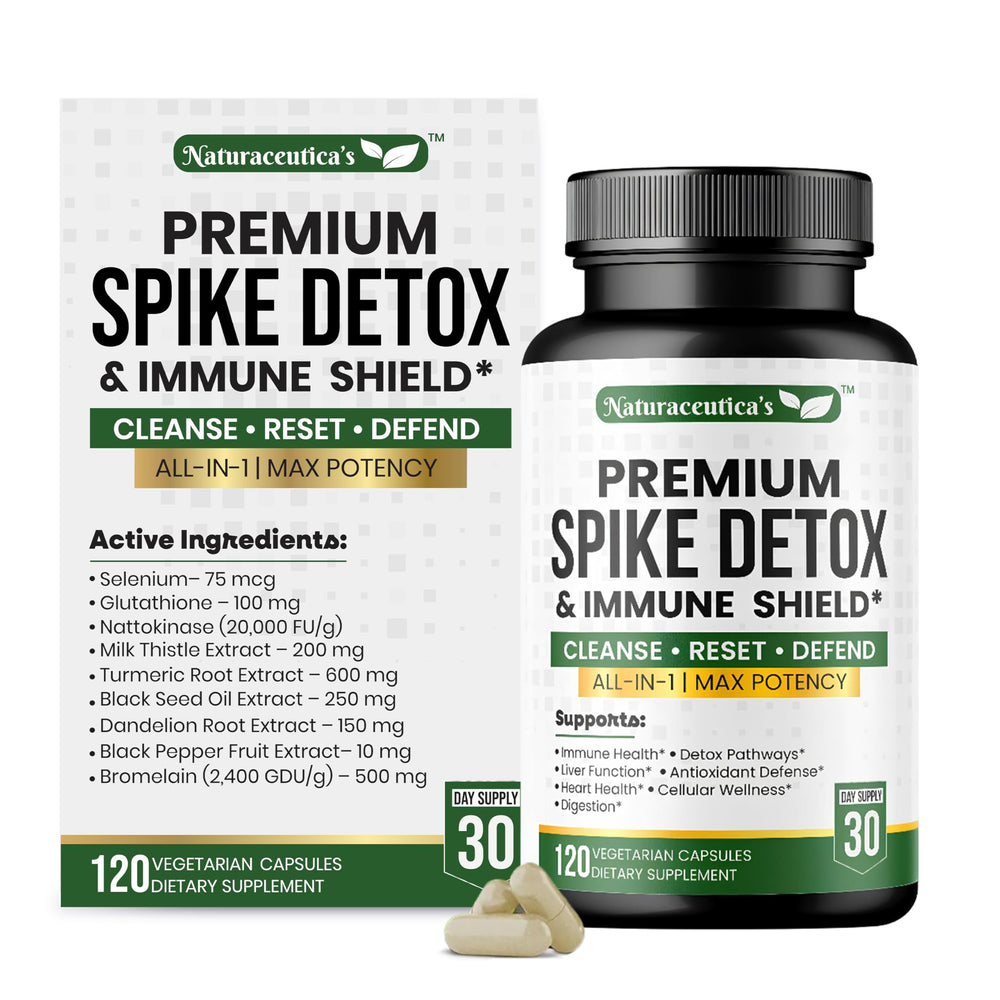 Naturaceuticas 9in1 detox bottle front promotes easy daily wellness support