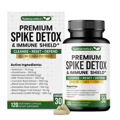 Naturaceuticas 9in1 detox bottle front promotes easy daily wellness support