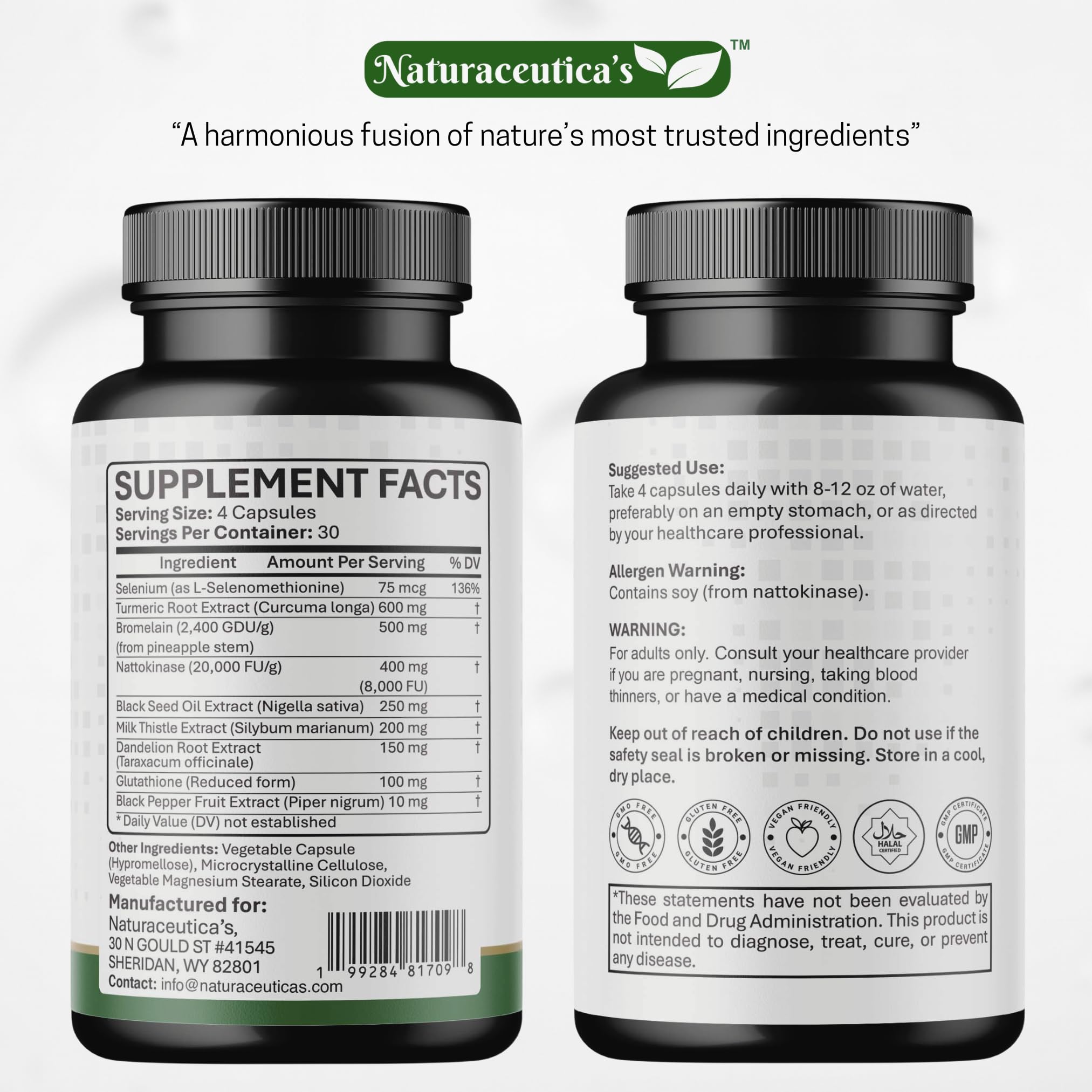 Naturaceuticas 9in1 packaging on shelf communicates premium quality