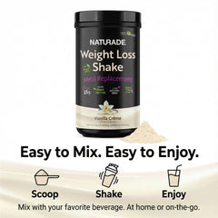 Naturade daily wellness shake in bottle showing convenient nutrition.
