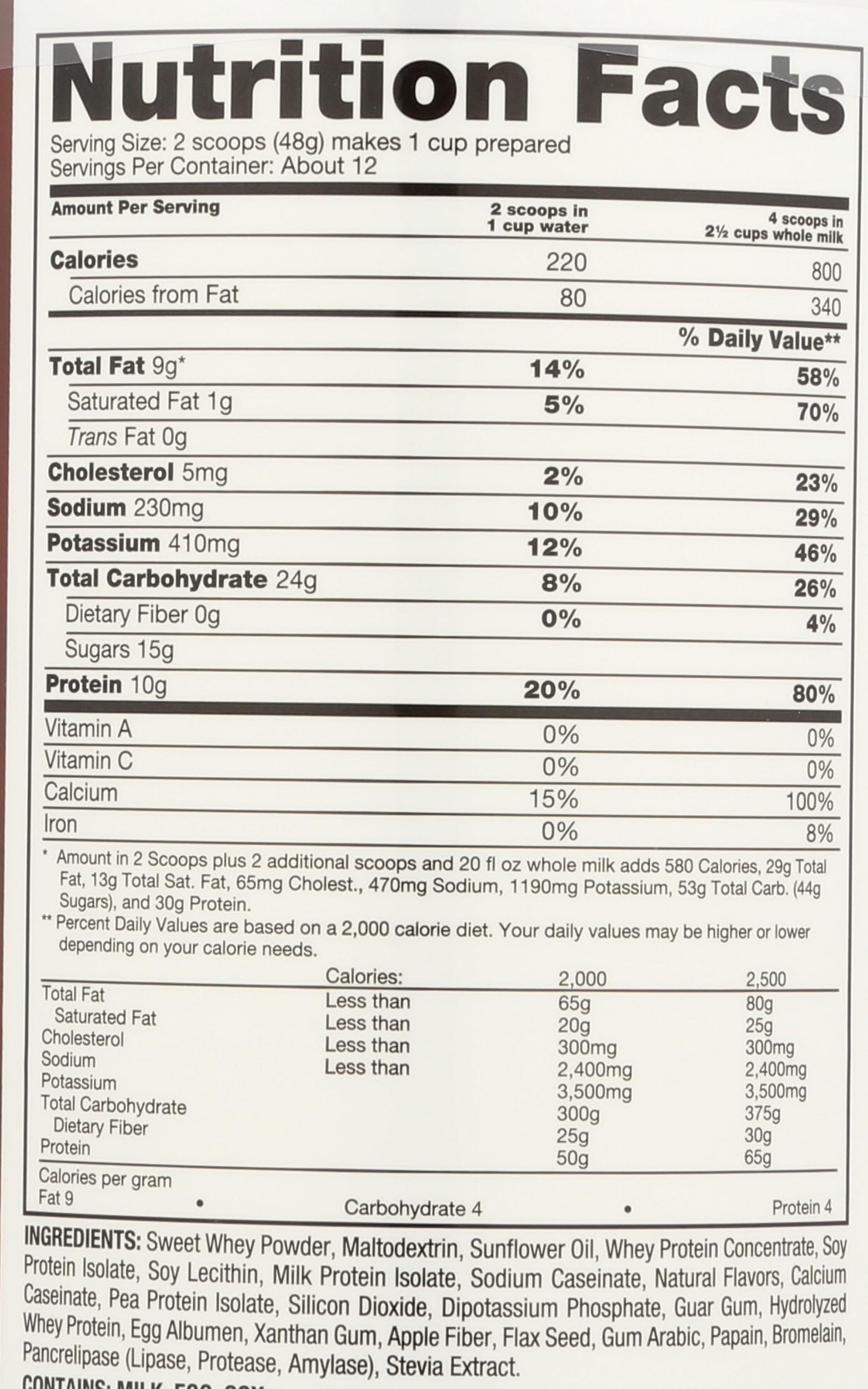 Naturade Nutrition label emphasizes gluten-free, no preservatives, no added sugar attributes.